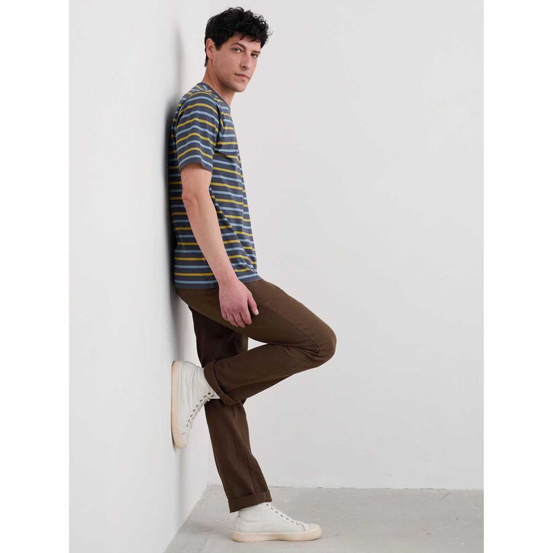 Seasalt Cornwall Seven Seas Sailor Tee Duet Breton Iron Ore image number 3